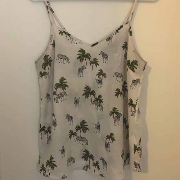 Primark Zebra-Print Sheer Tank Top - Picture 2 of 2